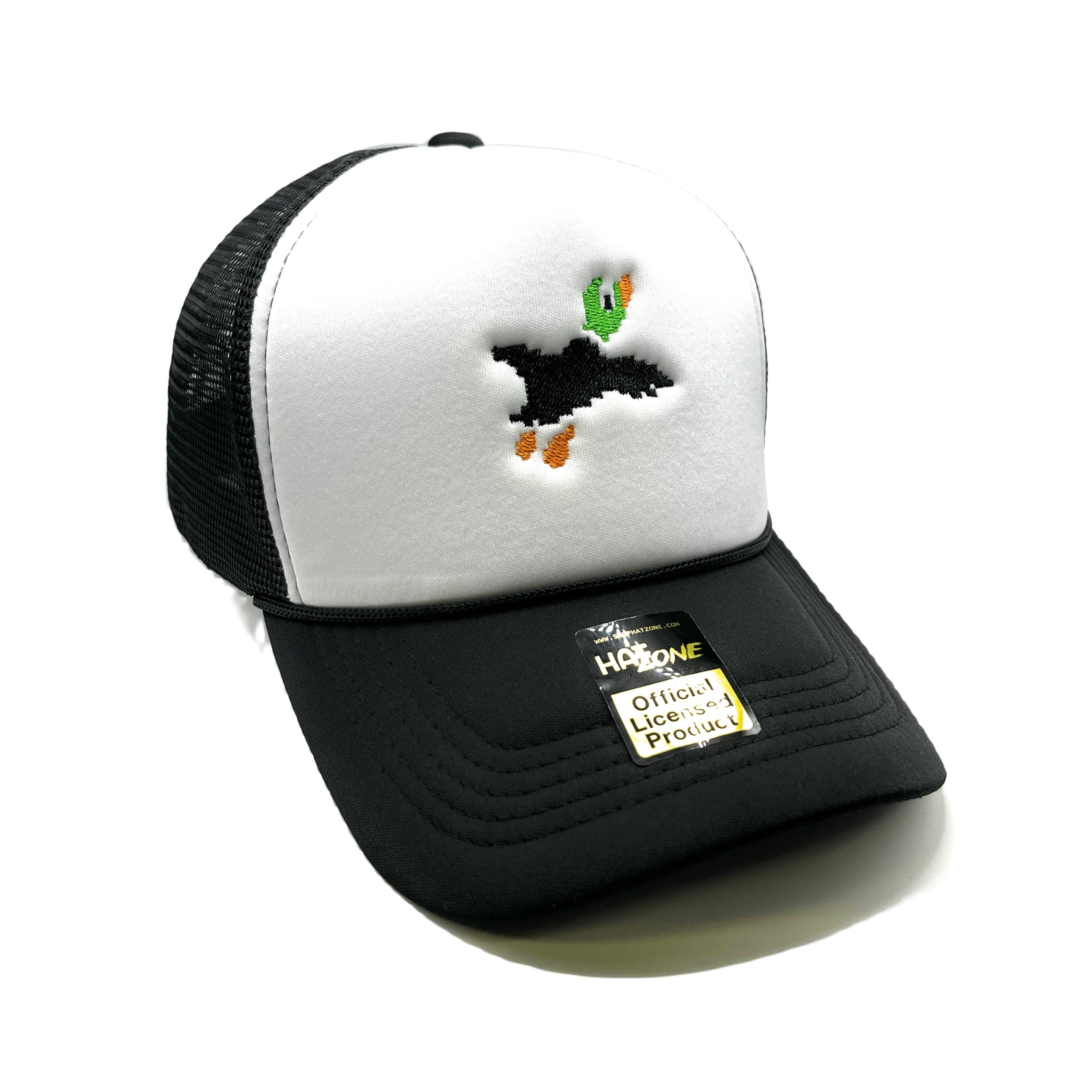 Duck Hunt Mesh Trucker Snapback (White/Black)