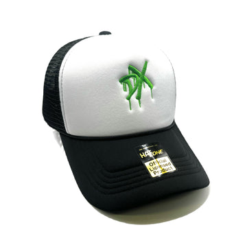DX Generation X Mesh Trucker Snapback (White/Black)