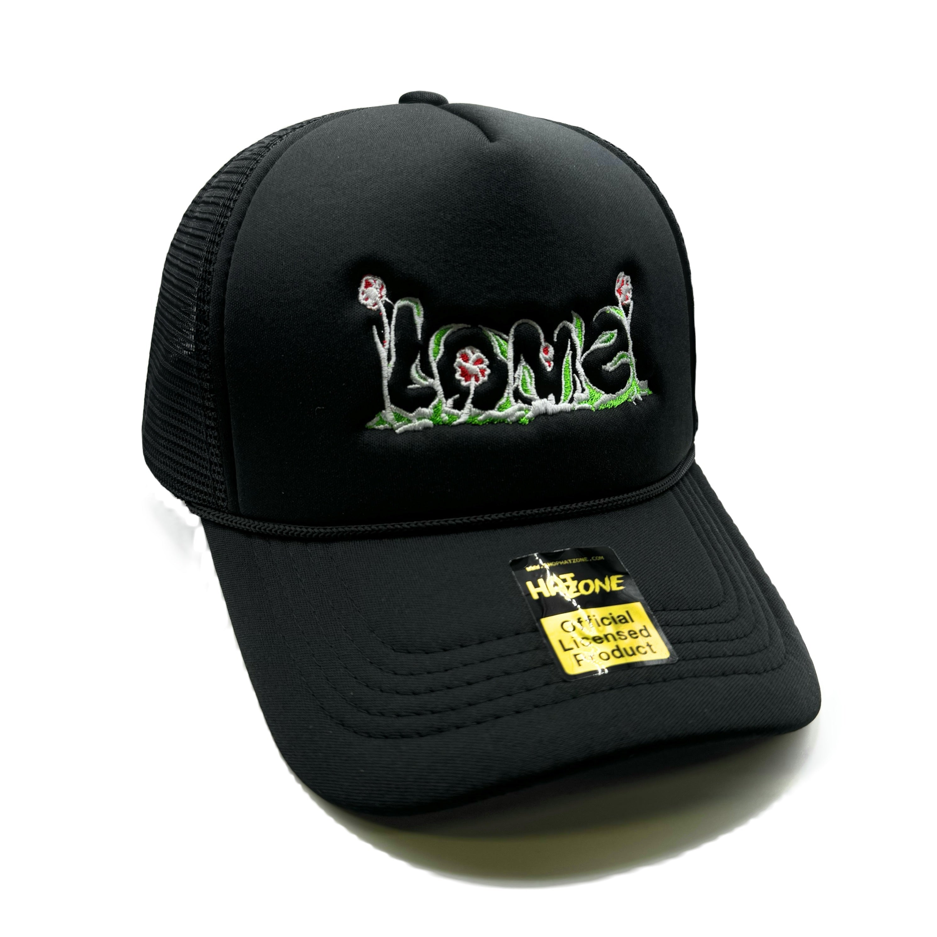 Love Roses Mesh Trucker Snapback (Black)