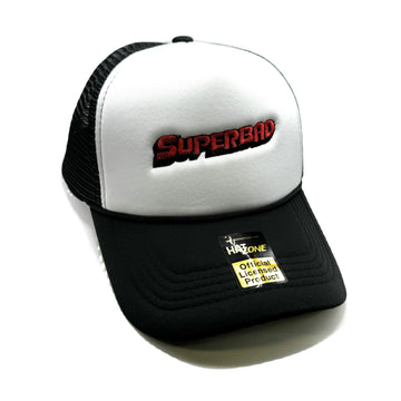 Superbad Mesh Trucker Snapback (White/Black)