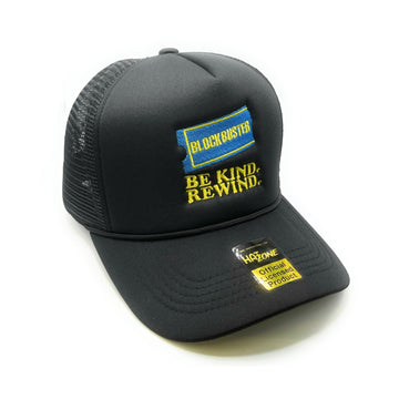 Be Kind Rewind Mesh Trucker Snapback (Black)