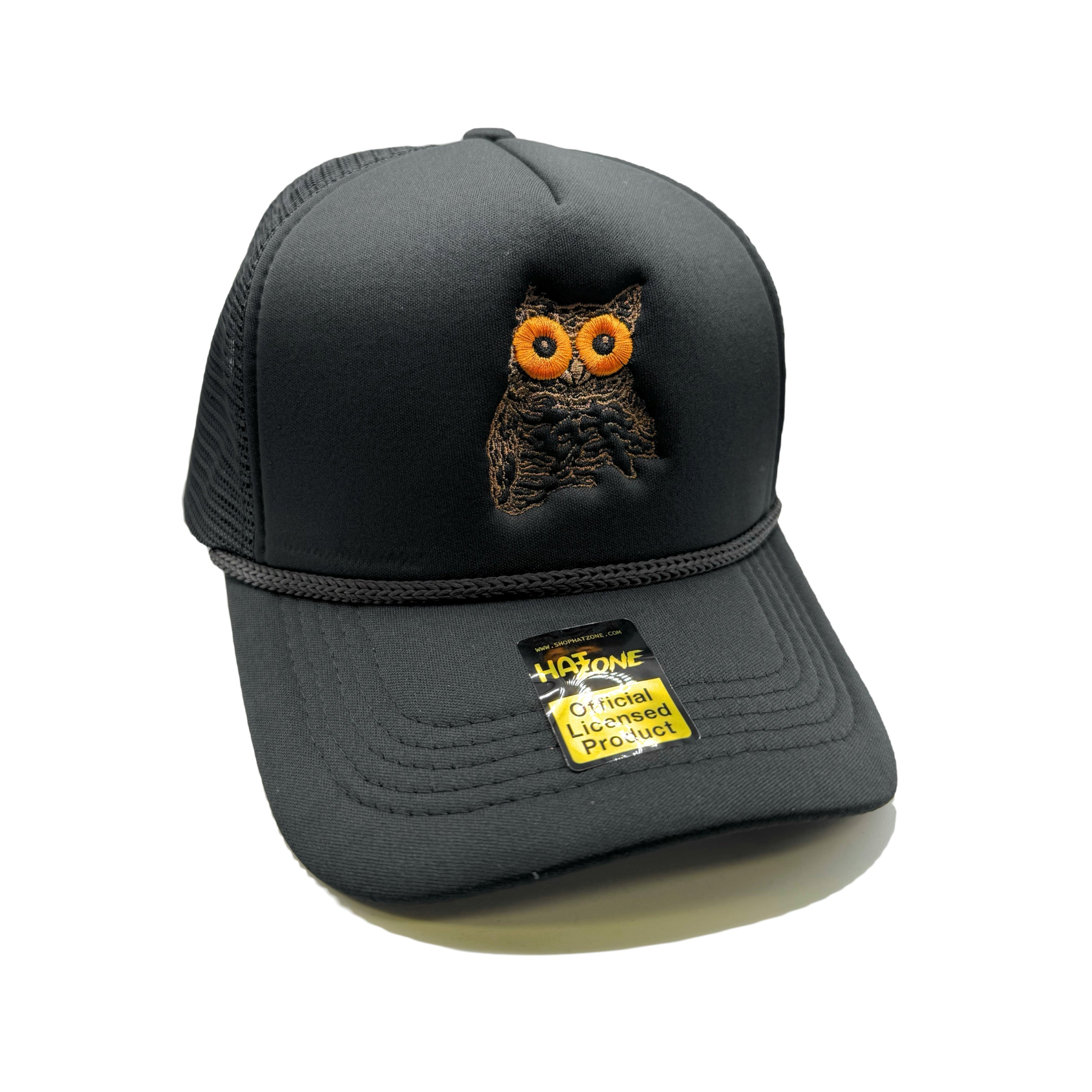 Hooters Owl Mesh Trucker Snapback (Black)