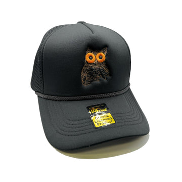 Hooters Owl Mesh Trucker Snapback (Black)