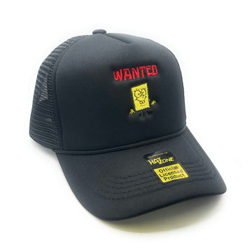 Wanted Mesh Trucker Snapback (Black)