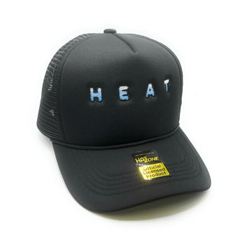 Heat Mesh Trucker Snapback (Black)