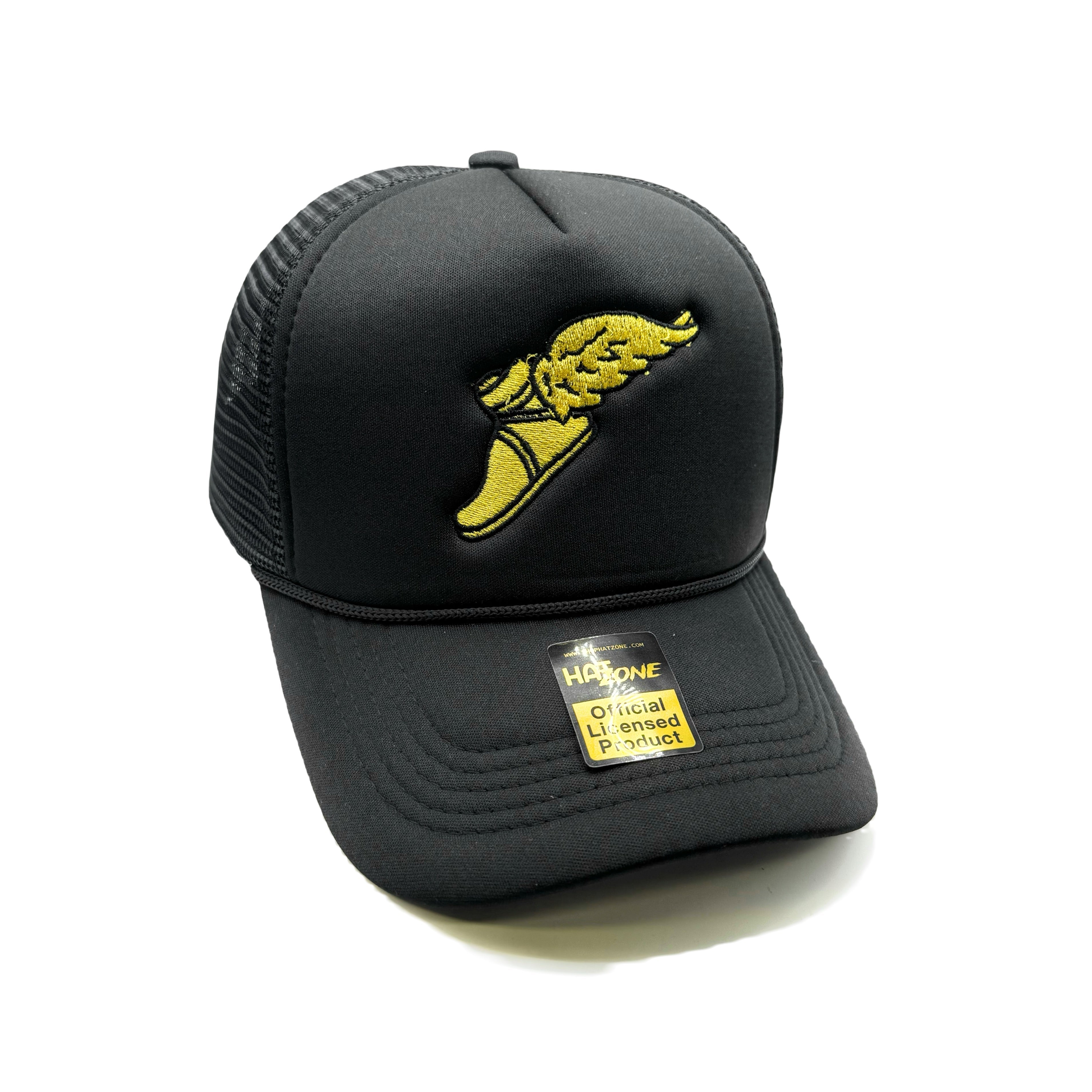 Wings Mesh Trucker Snapback (Black)