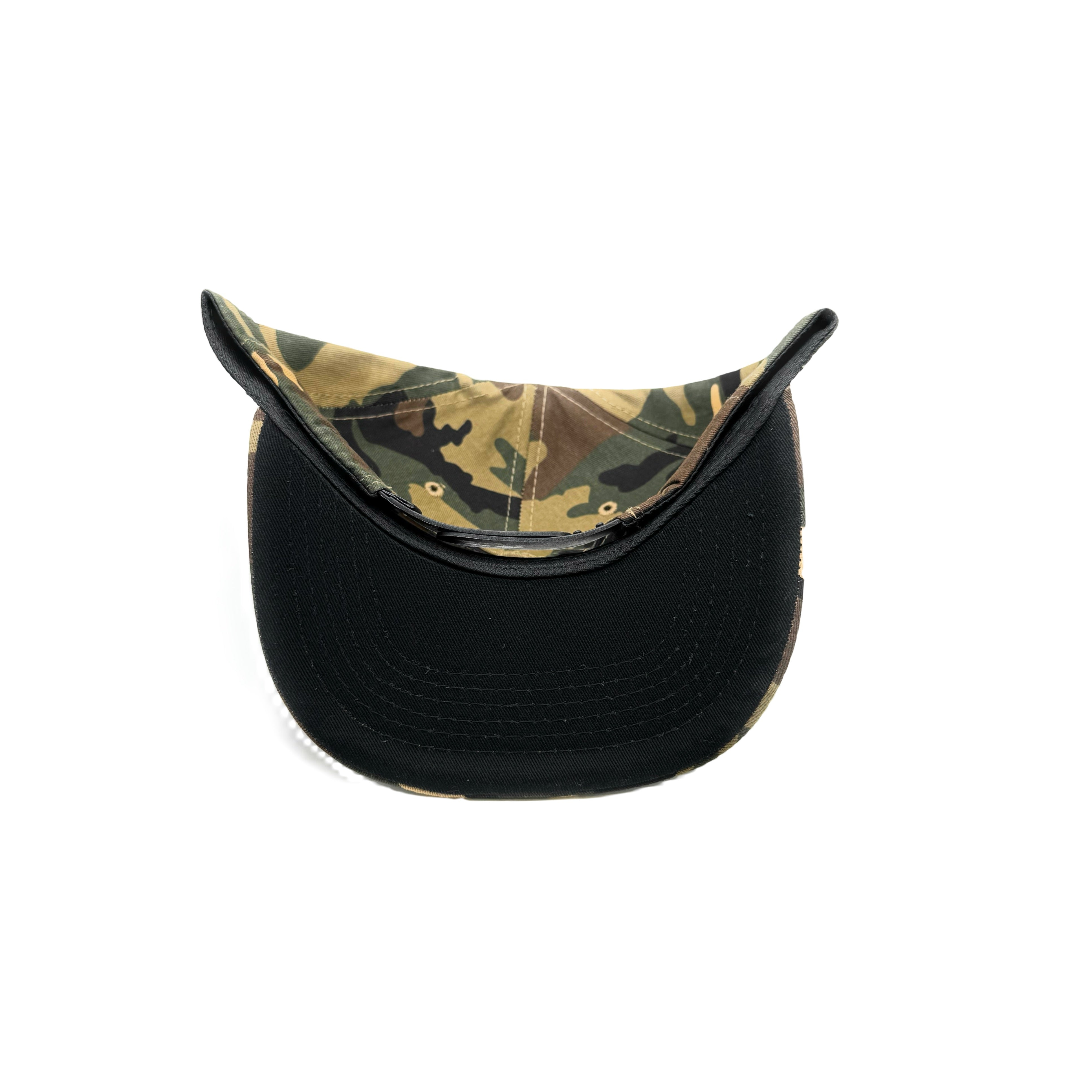 Retro 90s Basketball Flat Brim Snapback (Camo)