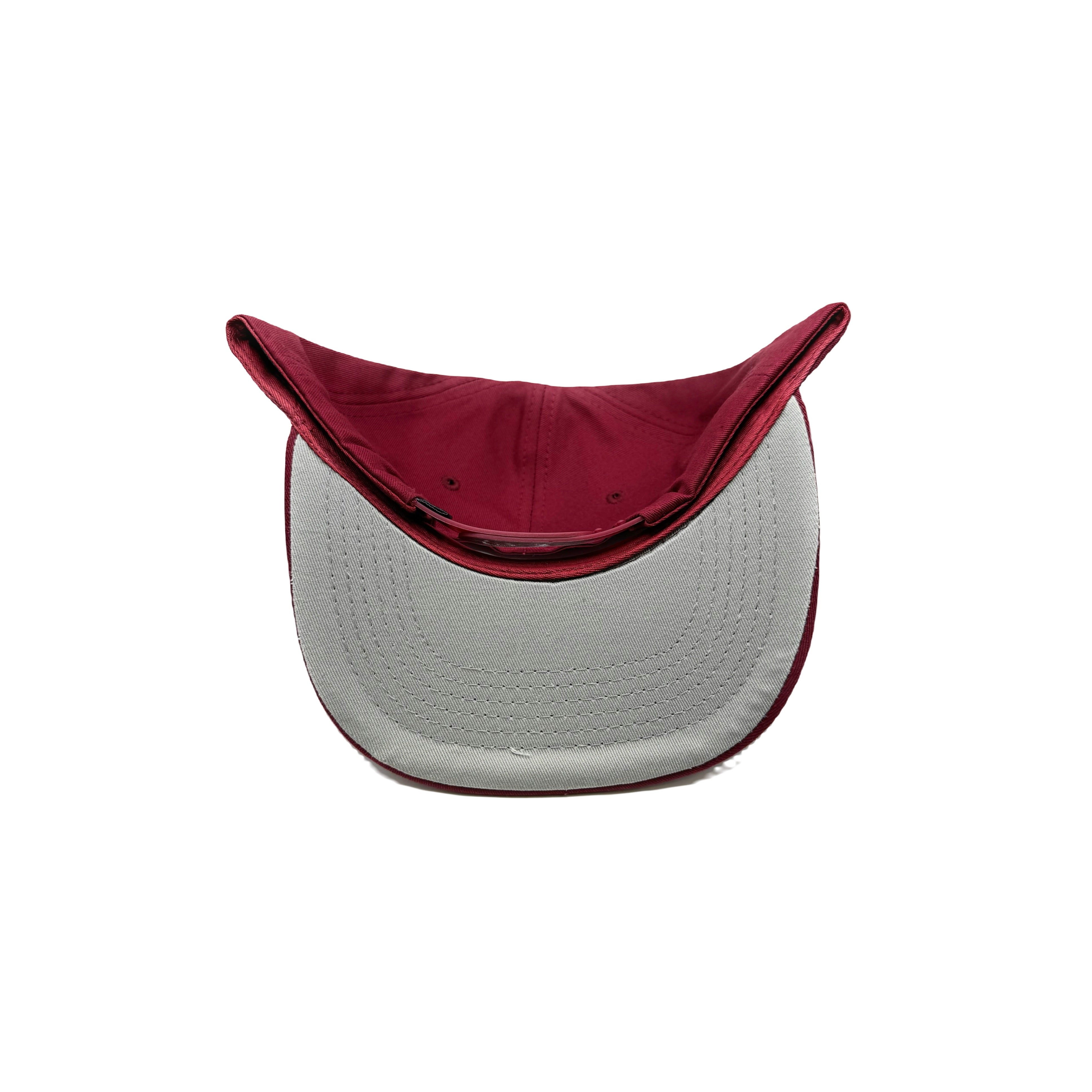 Retro Dream Team Flat Brim Snapback (Burgundy)