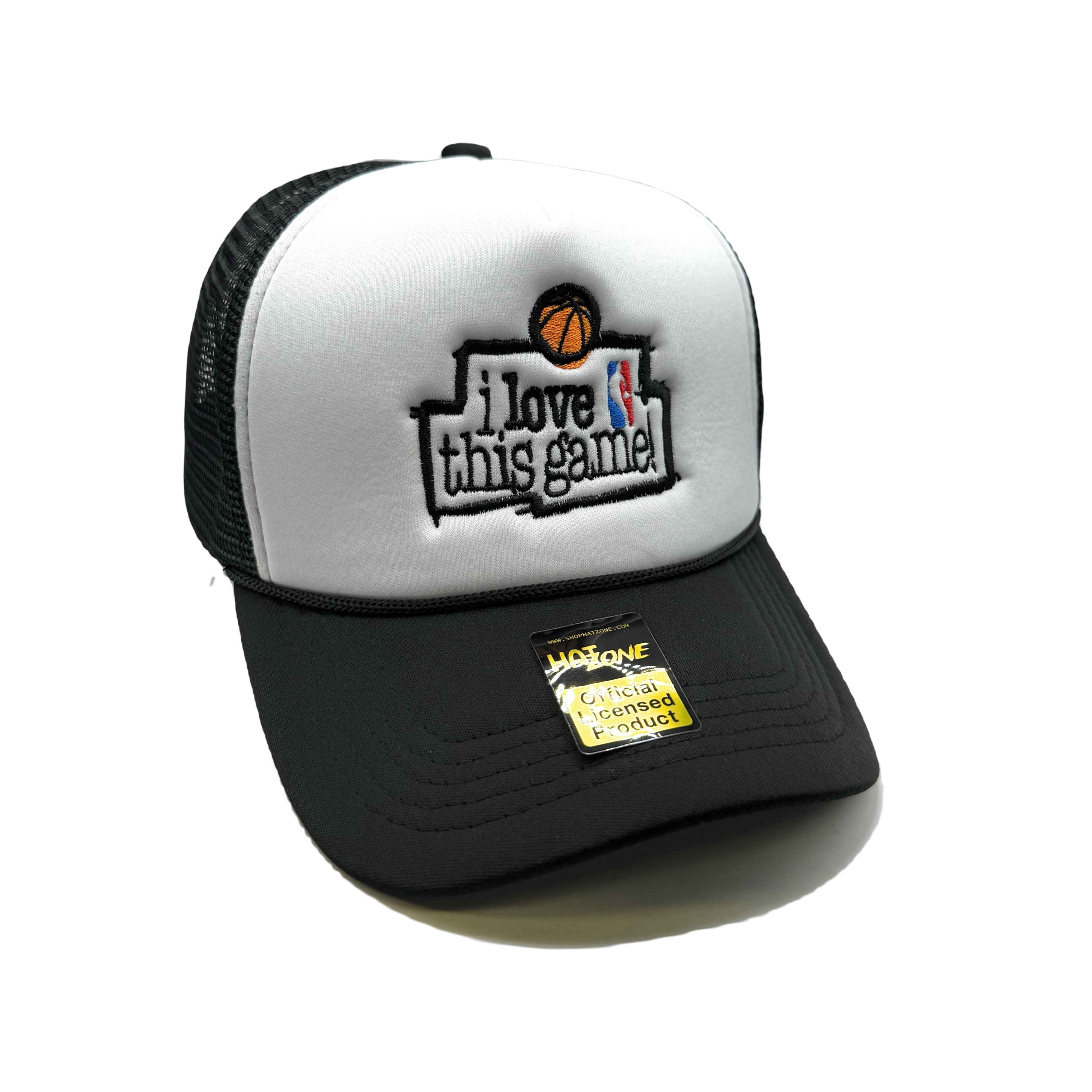 I Love This Game Mesh Trucker Snapback (White/Black)