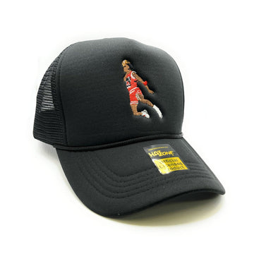 Free Throw Dunk Mesh Trucker Snapback (Black)