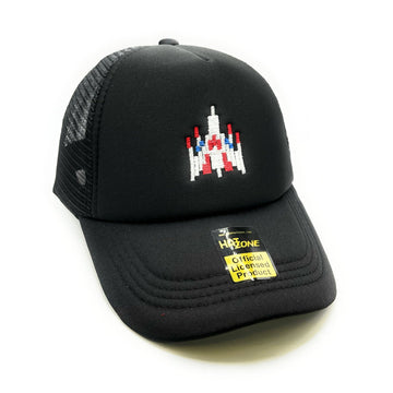 Galaga Mesh Trucker Snapback (Black)