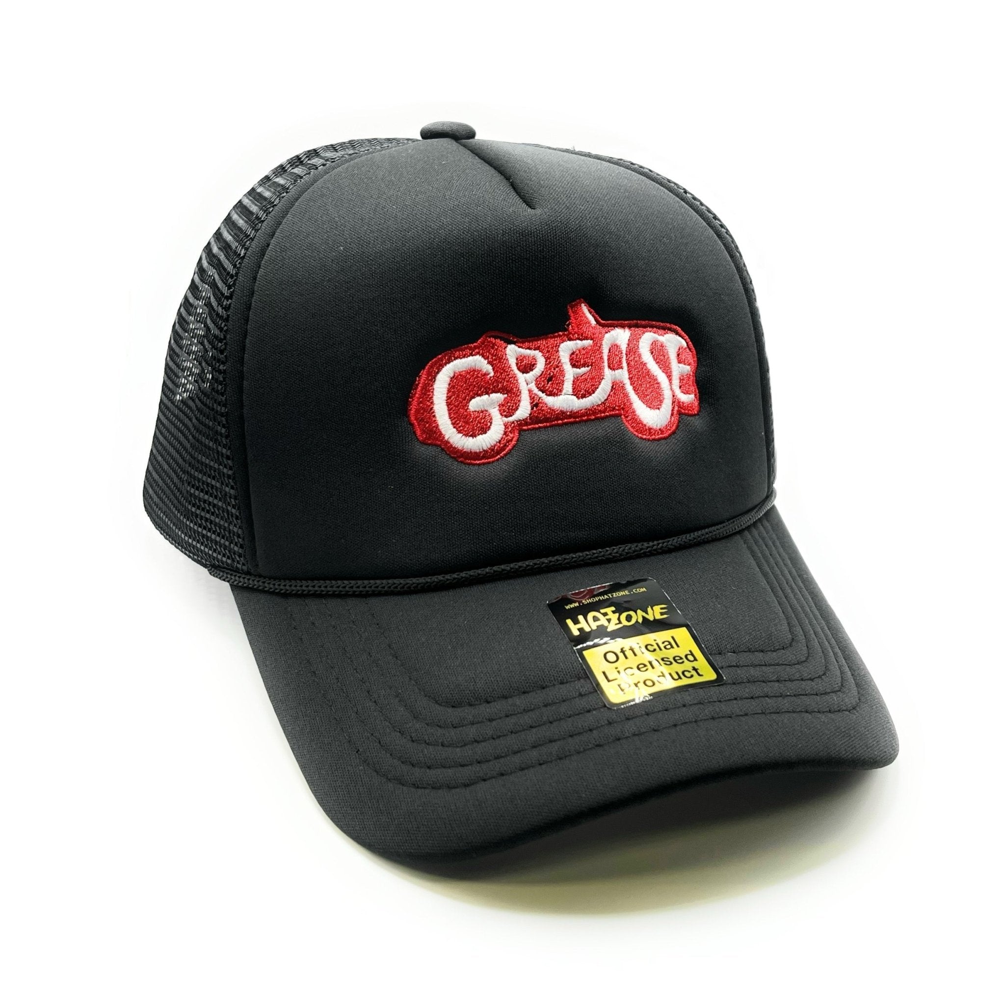 Grease Mesh Trucker Snapback (Black)
