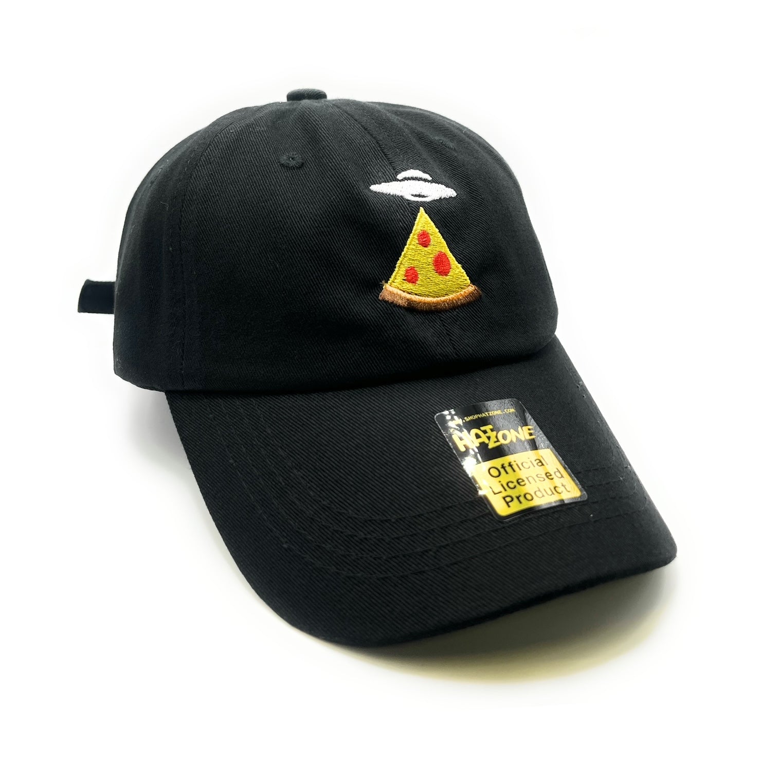 Pizza UFO Dad Hat (Black)