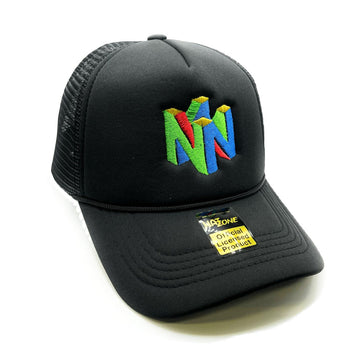 N64 Mesh Trucker Snapback (Black)