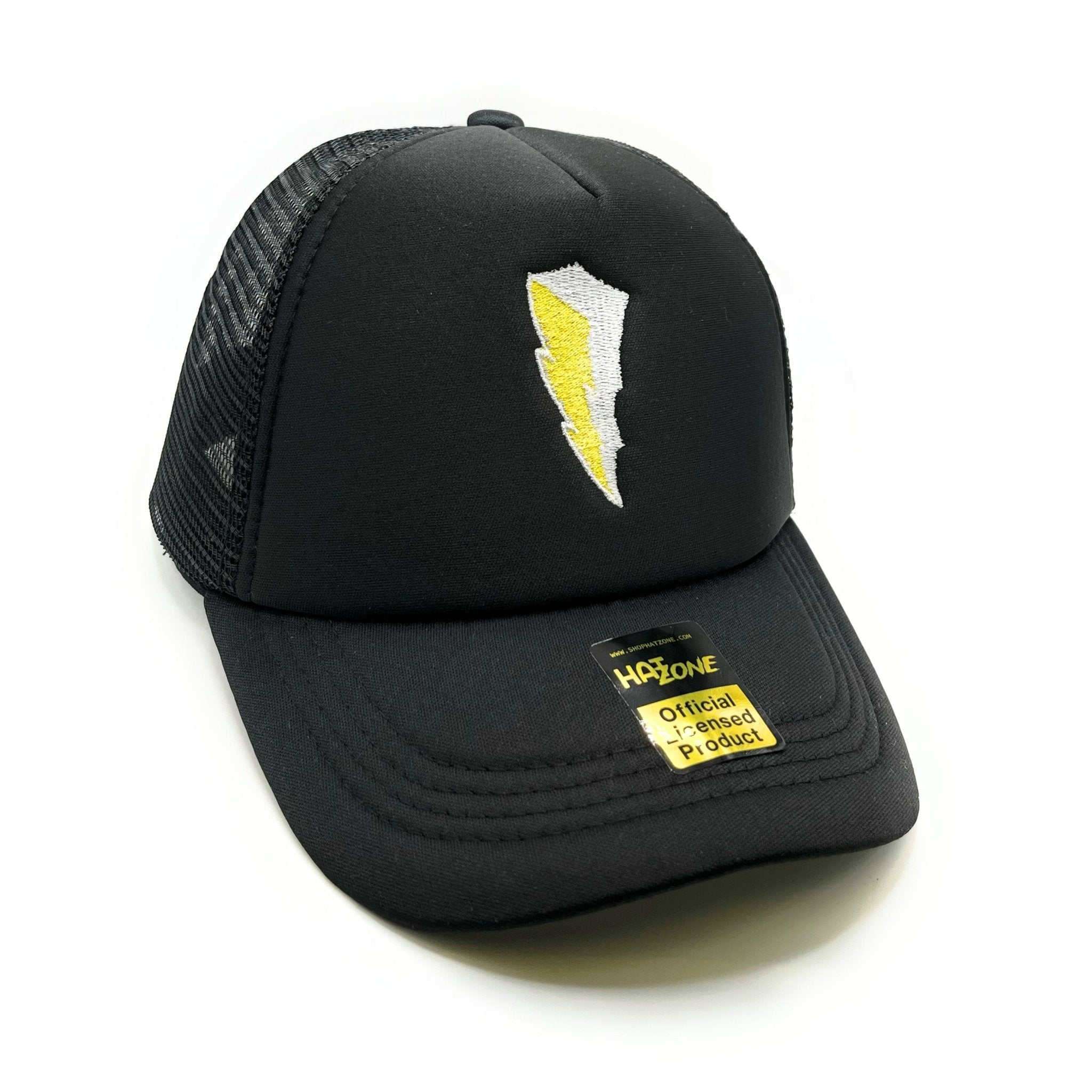 Super Hero Bolt Mesh Trucker Snapback (Black)