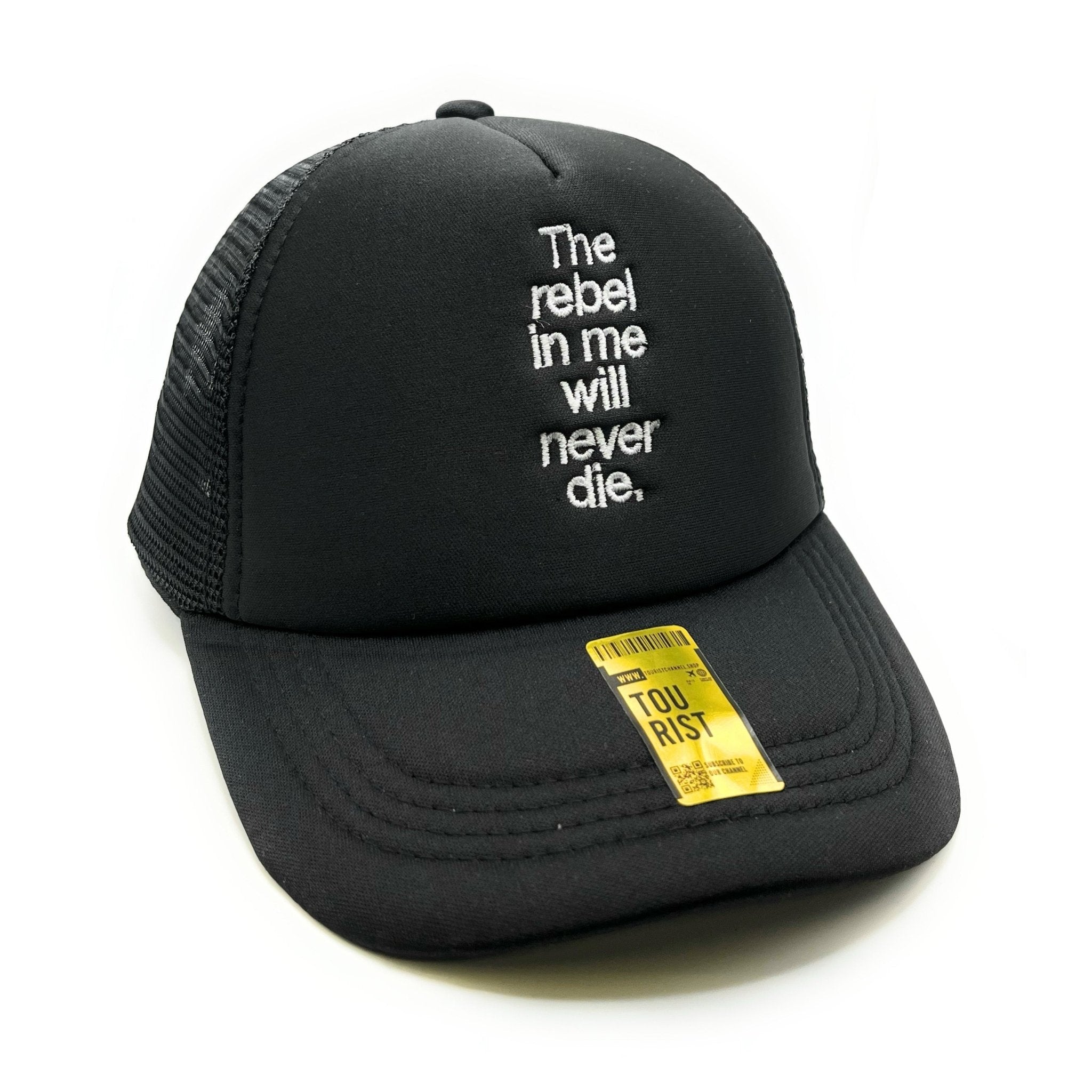 The Rebel Mesh Trucker Snapback (Black)