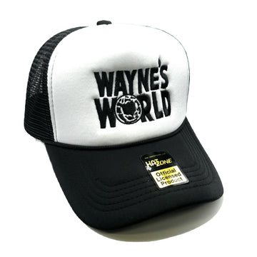 Waynes World Mesh Trucker Snapback (White/Black)