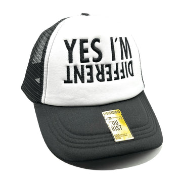 Yes im Different Mesh Trucker Snapback (White/Black)